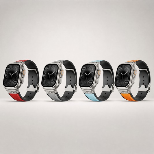 Dual-Color Premium Silicone Strap for Apple Watch Ultra - Sport Collection (44/45/46/49mm)