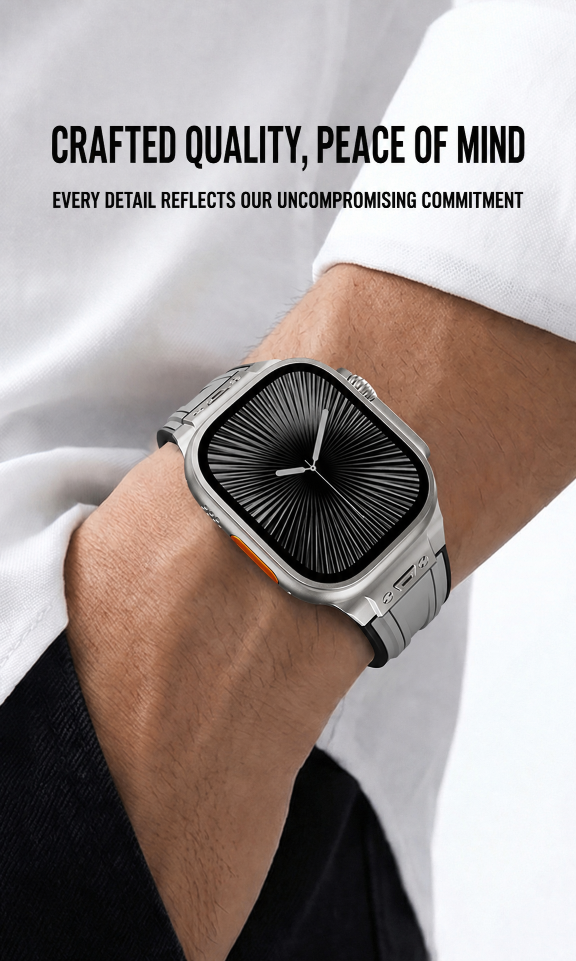 Dual-Color Premium Silicone Strap for Apple Watch Ultra - Sport Collection (44/45/46/49mm)