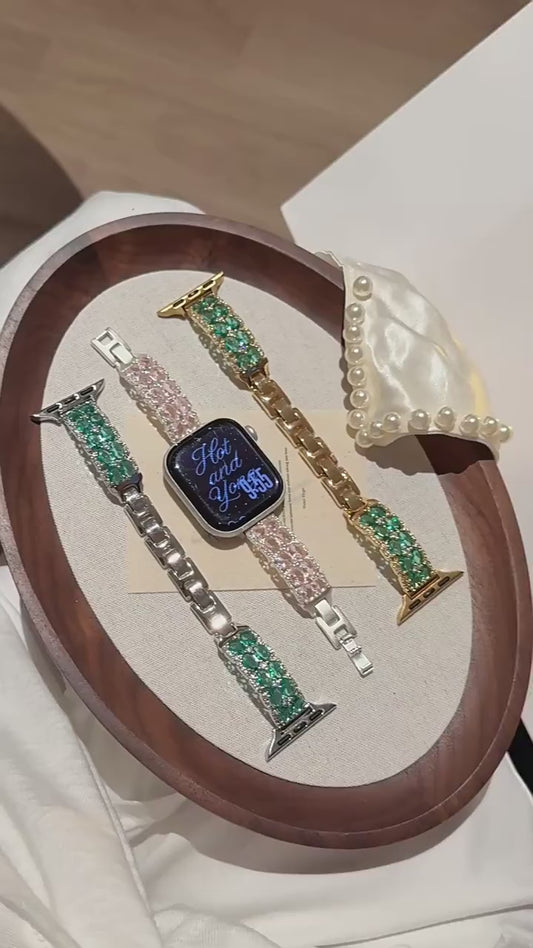 Gemstone Crystal Zircon Strap for Apple Watch - Sparkle Collection (S1-S11, Ultra)